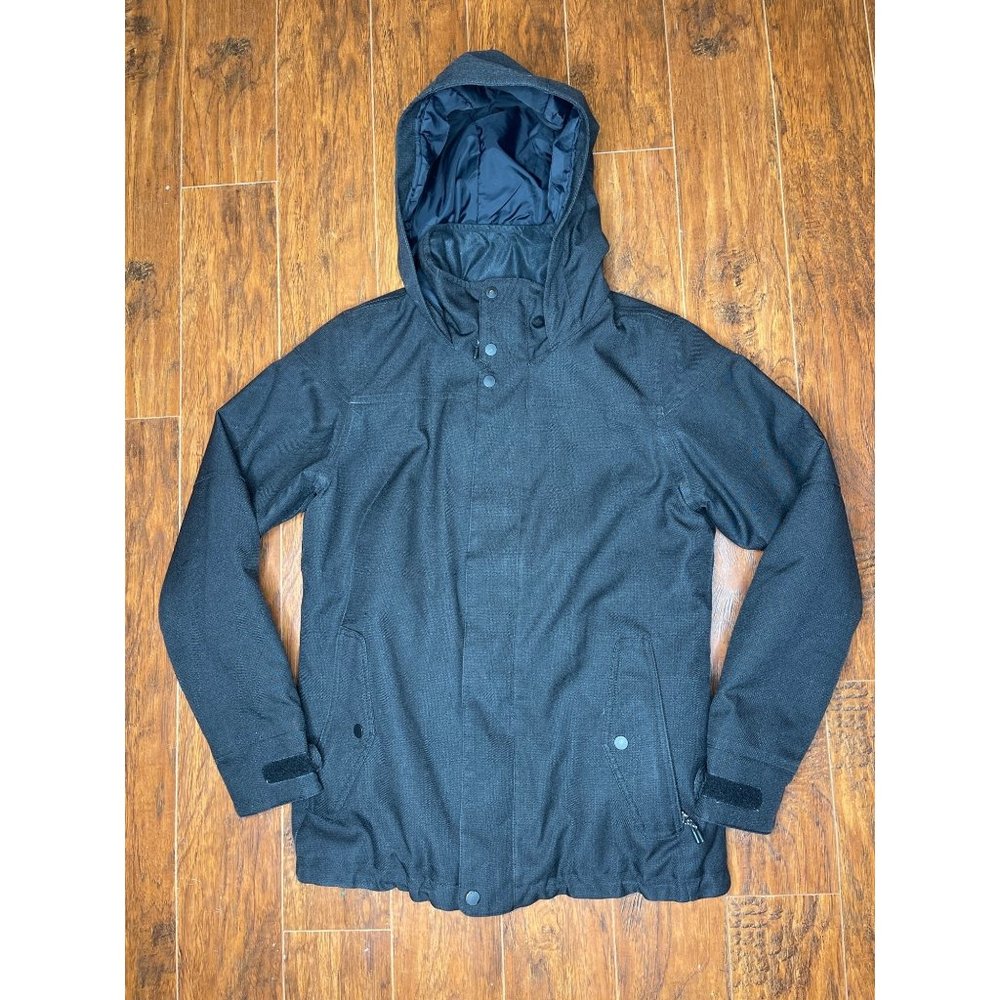 Burton Women's Living Lining Hooded Full Zip Ski Jacket Black Size Large